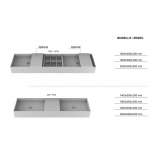 Solid Surface double wall sink Tekanto