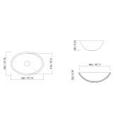 Solid Surface oval countertop washbasin Zivinice