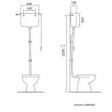 External toilet flush Ligist