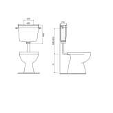 External toilet flush Codigoro