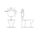 External toilet flush Briey