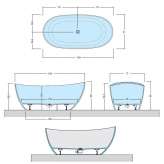 Freestanding oval Mineralux Stone bathtub Loures