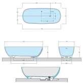 Freestanding oval Aquatek bathtub Querrien