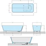 Aquatek freestanding bathtub Made