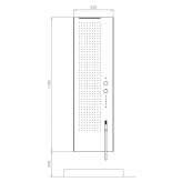 Multifunctional thermostatic shower panel Laramate