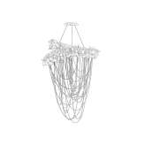 Brass chandelier with Swarovski® crystals Lovelock