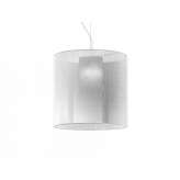 LED hanging lamp made of polyester Alesanco