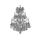 Brass and crystal chandelier Arapahoe