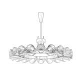 Modern Murano glass chandelier Carianos