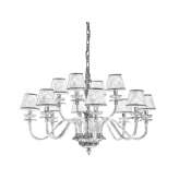 LED fabric and Murano glass chandelier Ebejico