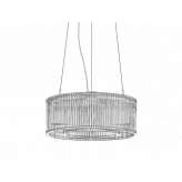 LED hanging lamp made of glass and stainless steel Cirie