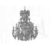 Chandelier with crystals Tavers