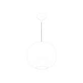Dimmable glass pendant lamp Zuchwil