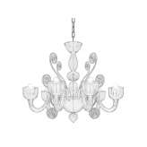 Murano glass chandelier Belovo