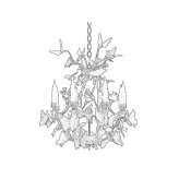 Crystal chandelier Maxent