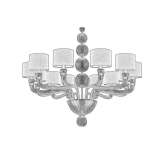 Handmade Murano glass chandelier Uruetaro