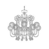 Murano glass chandelier Moye