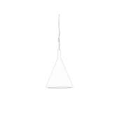 LED hanging lamp made of glass and aluminum Indura