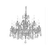 Gold French chandelier with Schoeler crystals Nojorid
