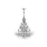 Gold French chandelier with Schoeler crystals Gonnoi