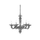 Gold French chandelier with glass Boone