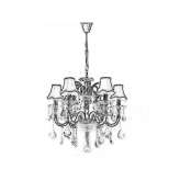 Metal chandelier with crystals Norland