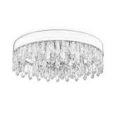 Brass ceiling lamp with crystals Serbka