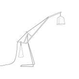 Height adjustable floor lamp Glide