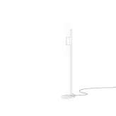 Floor lamp made of glass and stainless steel Marennes