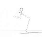 Adjustable table lamp in aluminum, thermally painted, LED Uddel