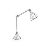 Adjustable metal table lamp Newland