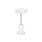 Adjustable metal table lamp Chumical