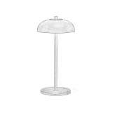 Wireless LED table lamp in aluminum and wood Berglern