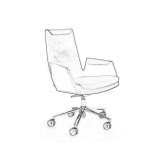 Office chair on wheels with a base with 5 arms Anamoros