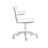 Office chair with armrests and a 5-star base Amaroo