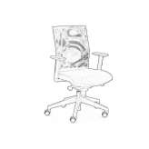 Mesh and fabric swivel office chair Sinfin