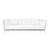 Garden sofa upholstered with fabric Viking