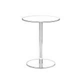 Round outdoor table made of HPL or aluminum Zlynka