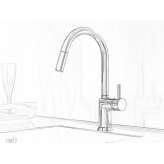 Kitchen faucet with swivel spout and pull-out spout Wiltz