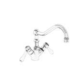 1-hole countertop kitchen faucet Tepehan