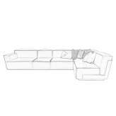 Leather sectional 7-seater sofa Sarcoxie