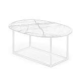 Oval marble coffee table Laupheim