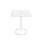 Square table made of steel and wood Solarana