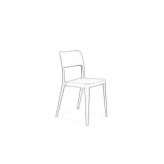 Stackable polypropylene chair Honfleur