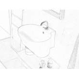 Ceramic washbasin / utility sink Chodov