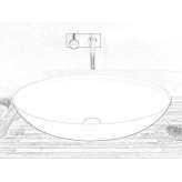 Acovi® oval countertop washbasin Buccheri