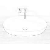 Acovi® oval countertop washbasin Veynes