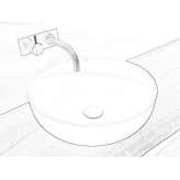 Acovi® round countertop washbasin Veynes