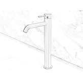 Countertop washbasin tap, single-lever, steel Culhat