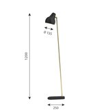 Floor lamp Klaus black